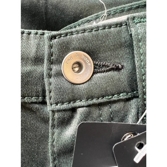 Rag & Bone Casey High Rise Ankle Flare in Coated Pine Green ✨✨HP✨✨ - Picture 12 of 16